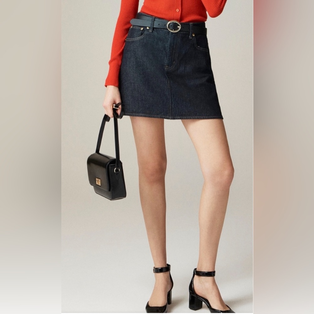 Jcrew Denim Mini Skirt